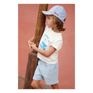 Bonton - Noé Cotton Gauze Shorts | Light Blue