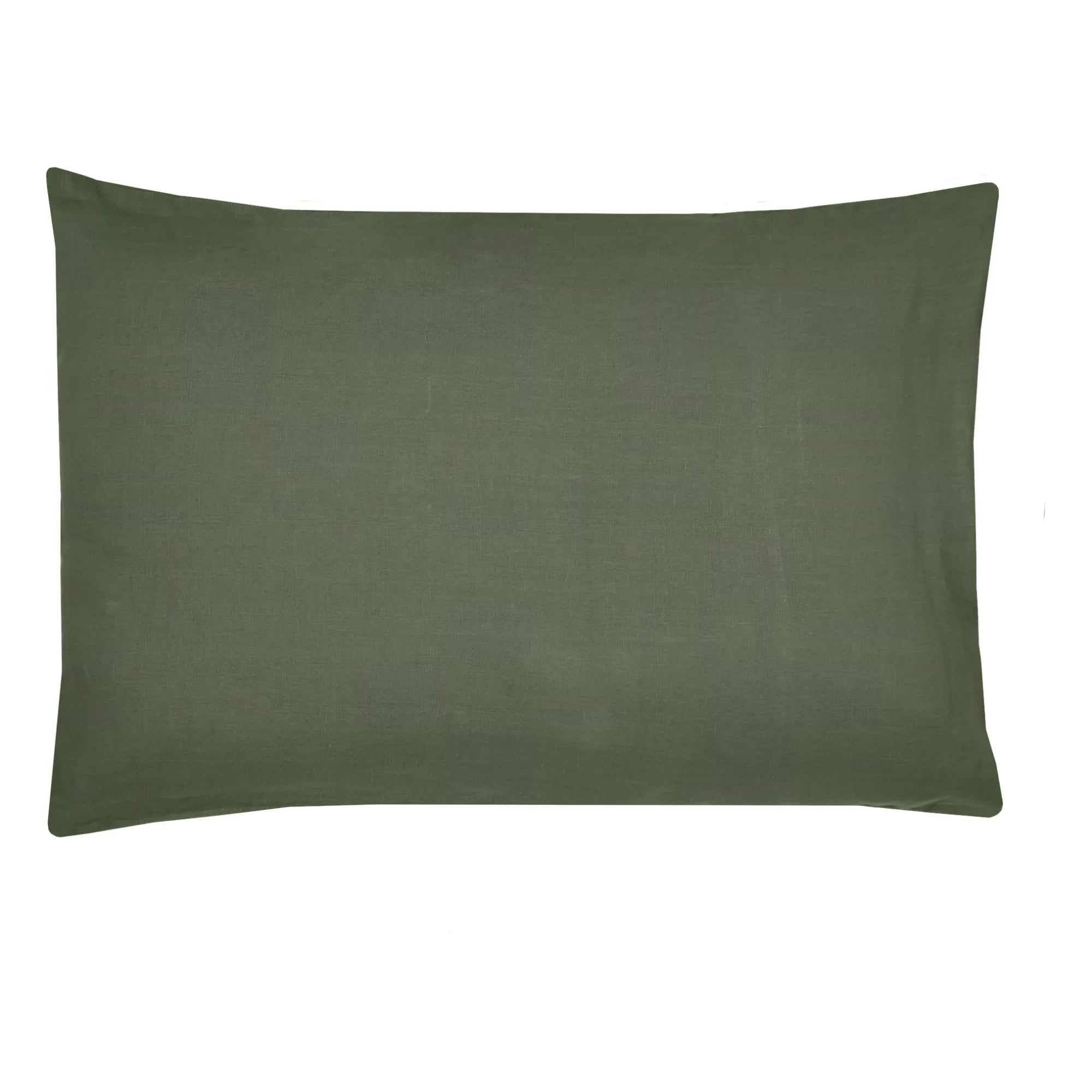 Communauté de biens - Washed Linen Pillowcase | Khaki