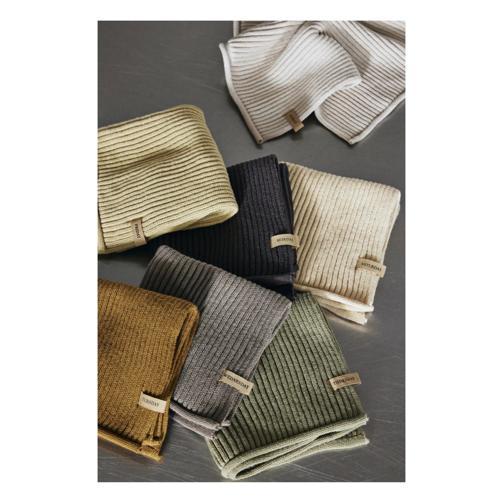 Ferm Living - Weekly Hand Towels - Set of 7