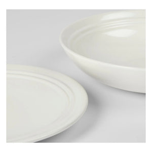 Broste Copenhagen - Stevns Stoneware Soup Plate | White