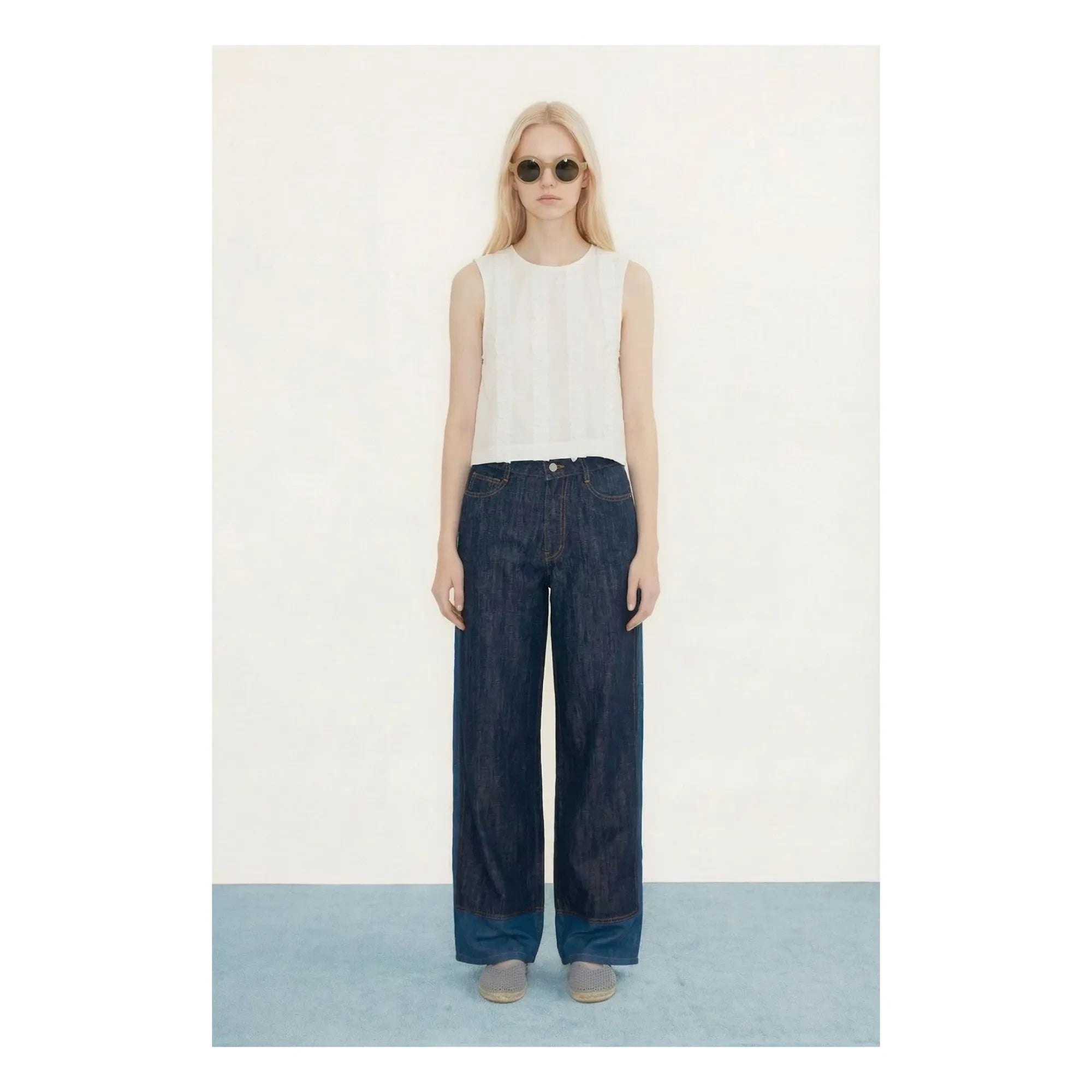 The Tiny Big Sister - Cotton Top | White