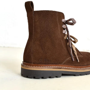 du Loua - Charly Suede Lace-up Boots | Brown