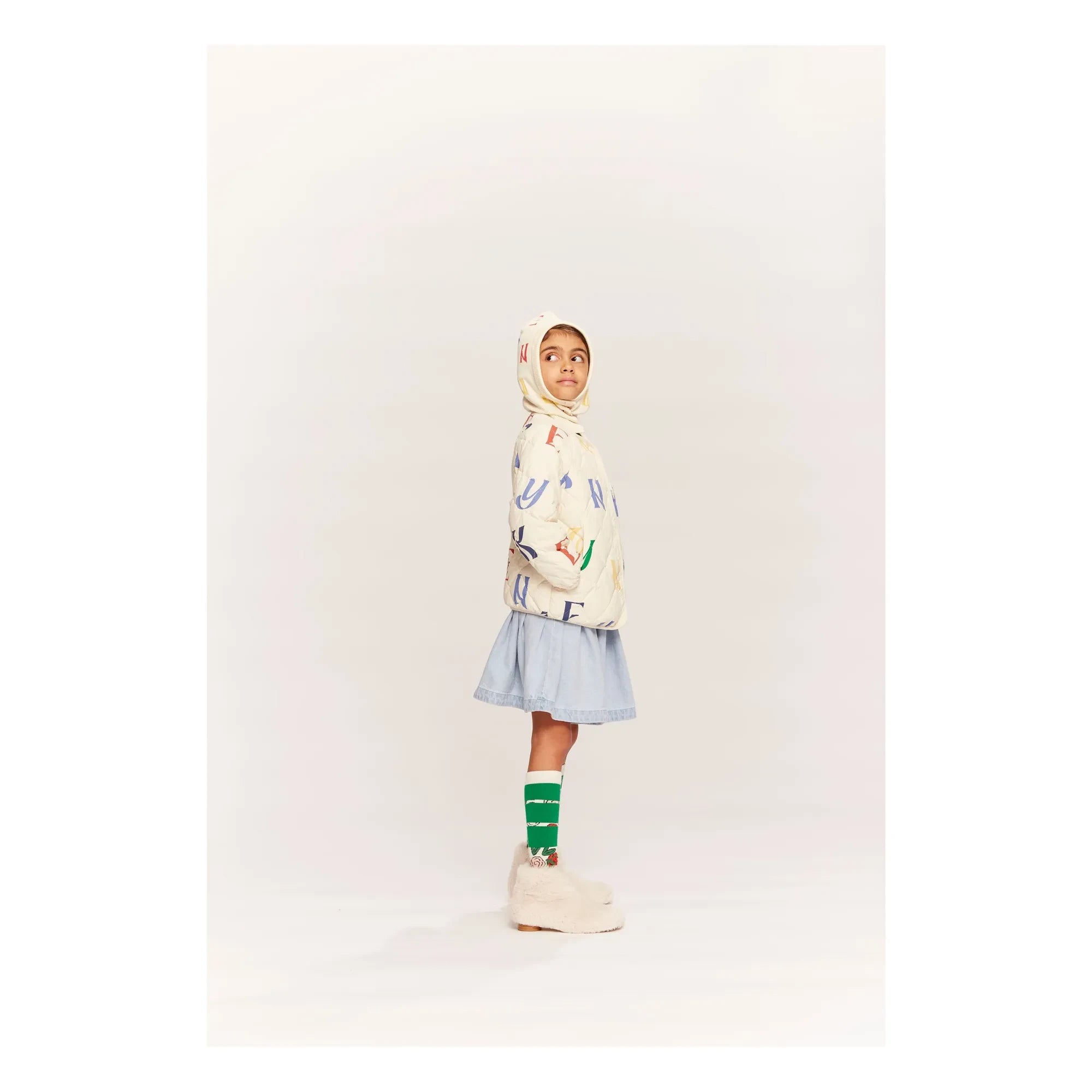 Wynken - Annka Quilted Puffer Coat | Ecru
