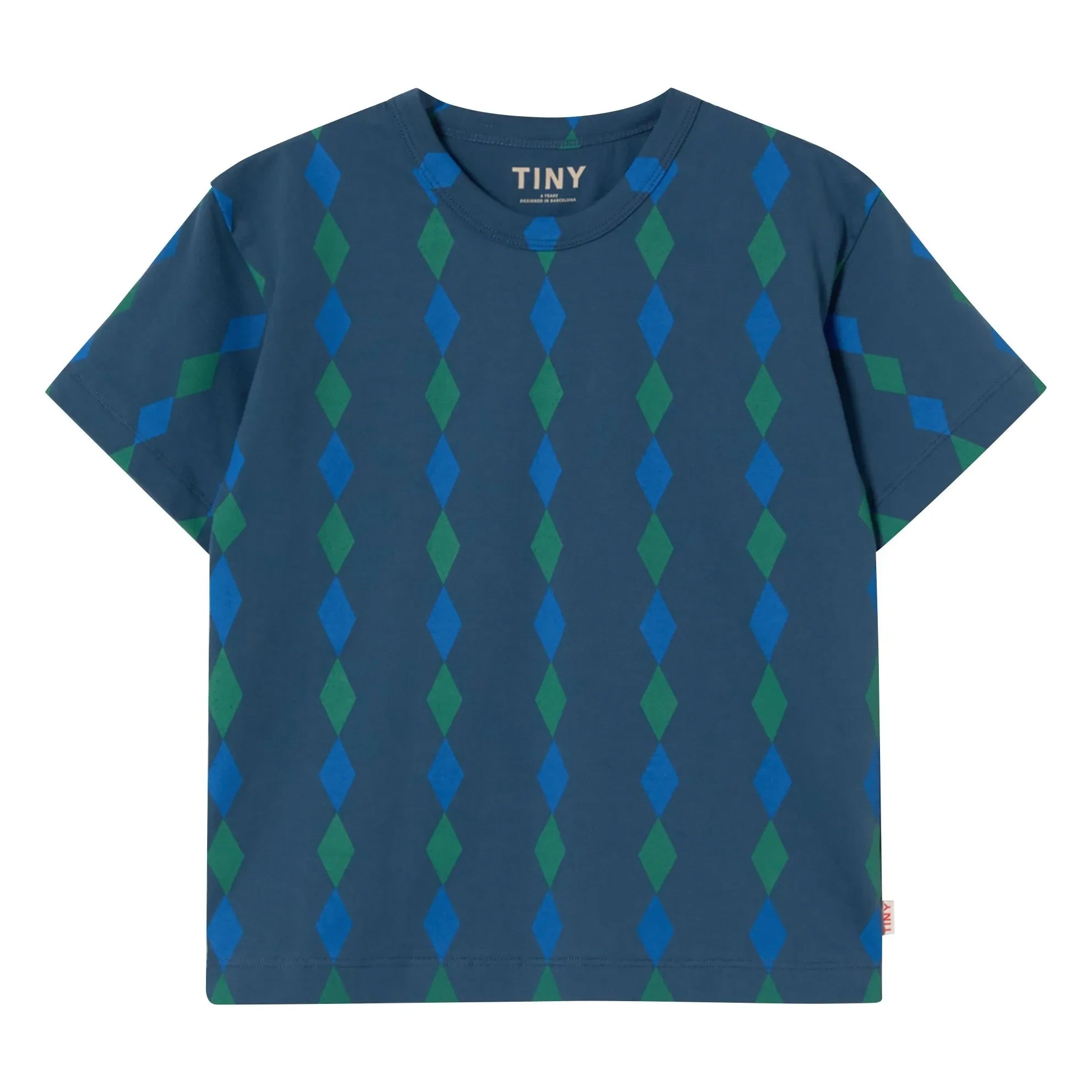 Tinycottons - Losange Organic Cotton T-Shirt | Blue