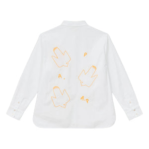 a.p - Gizelle Cotton Poplin Shirt | White