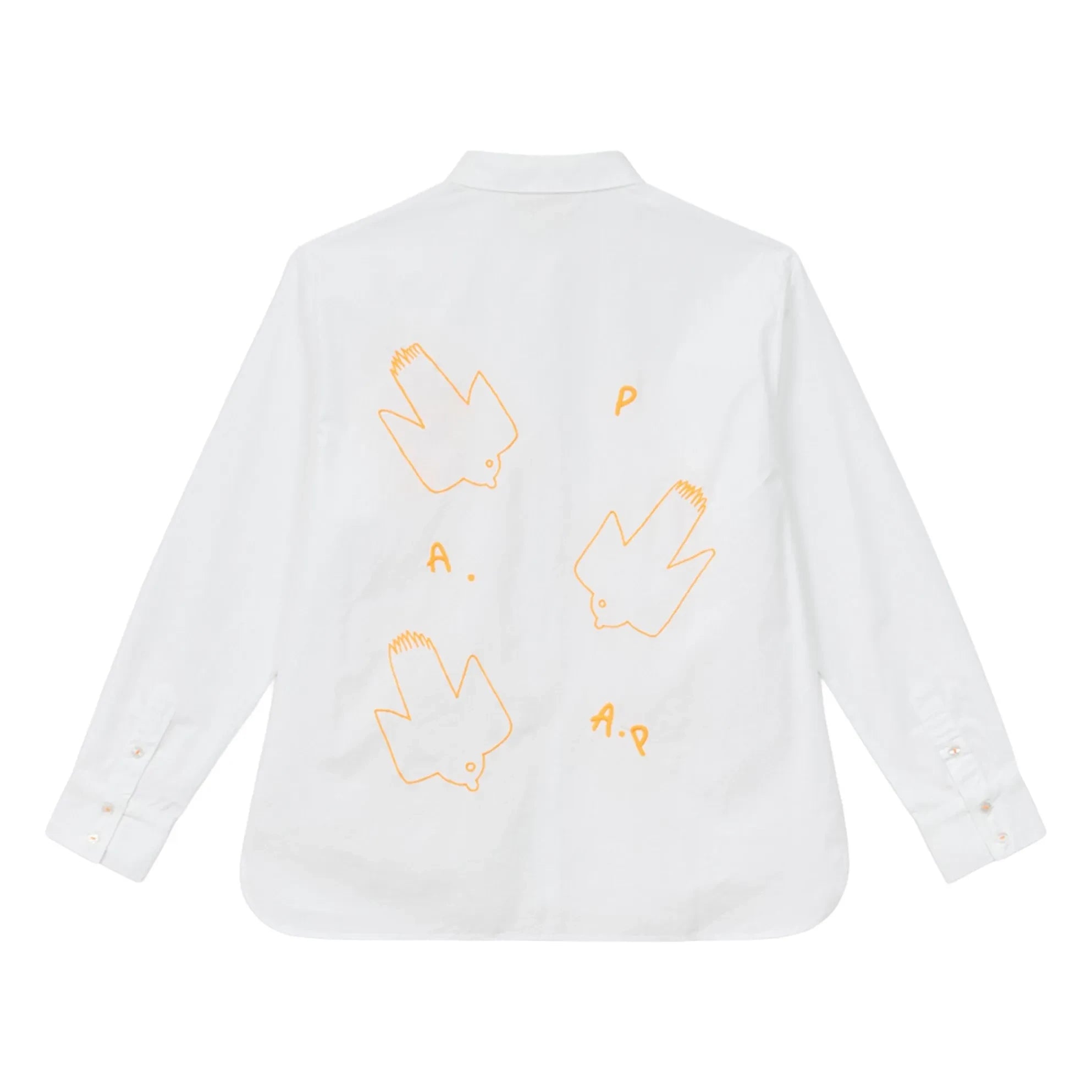 a.p - Gizelle Cotton Poplin Shirt | White