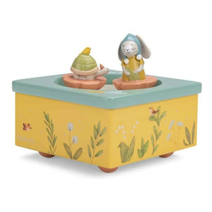 Moulin Roty - Trois Petits Lapins Music Box | Light Blue