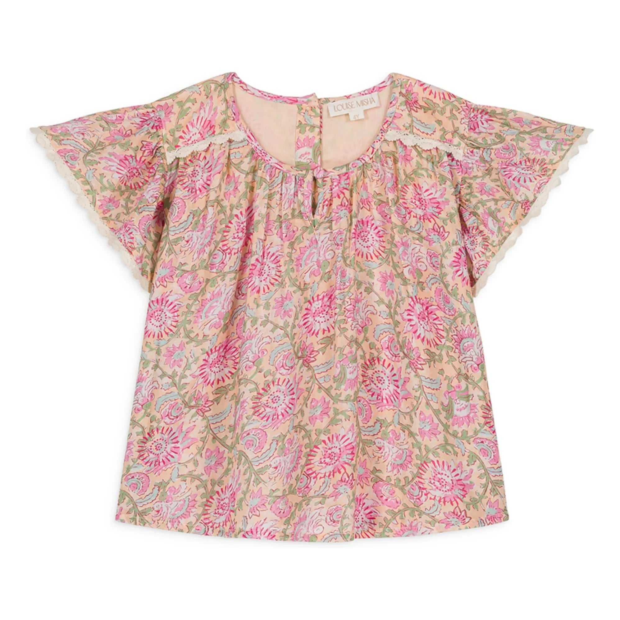 Louise Misha - Eliza Organic Cotton Blouse | Pink