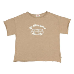 Búho - Go Discover T-shirt Organic cotton | Beige