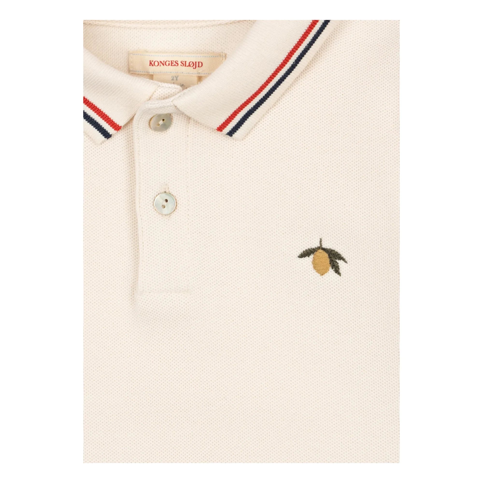 Konges Sløjd - Florian Organic Cotton Polo T-Shirt | White