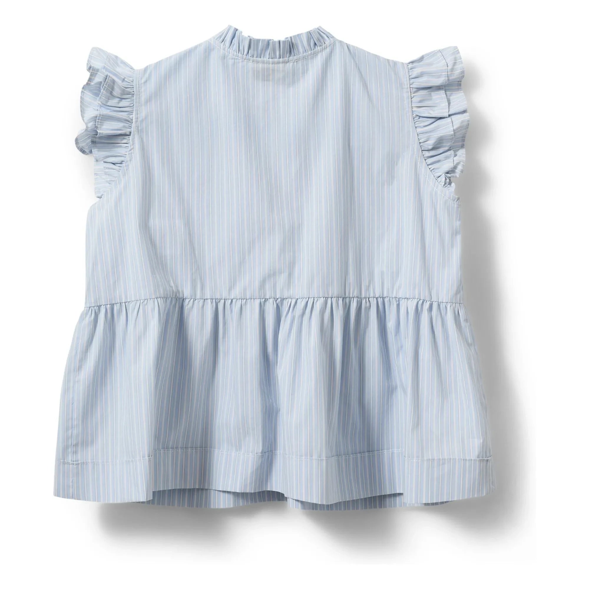 Sofie Schnoor - Striped Juliette Ruffled Blouse | Light Blue