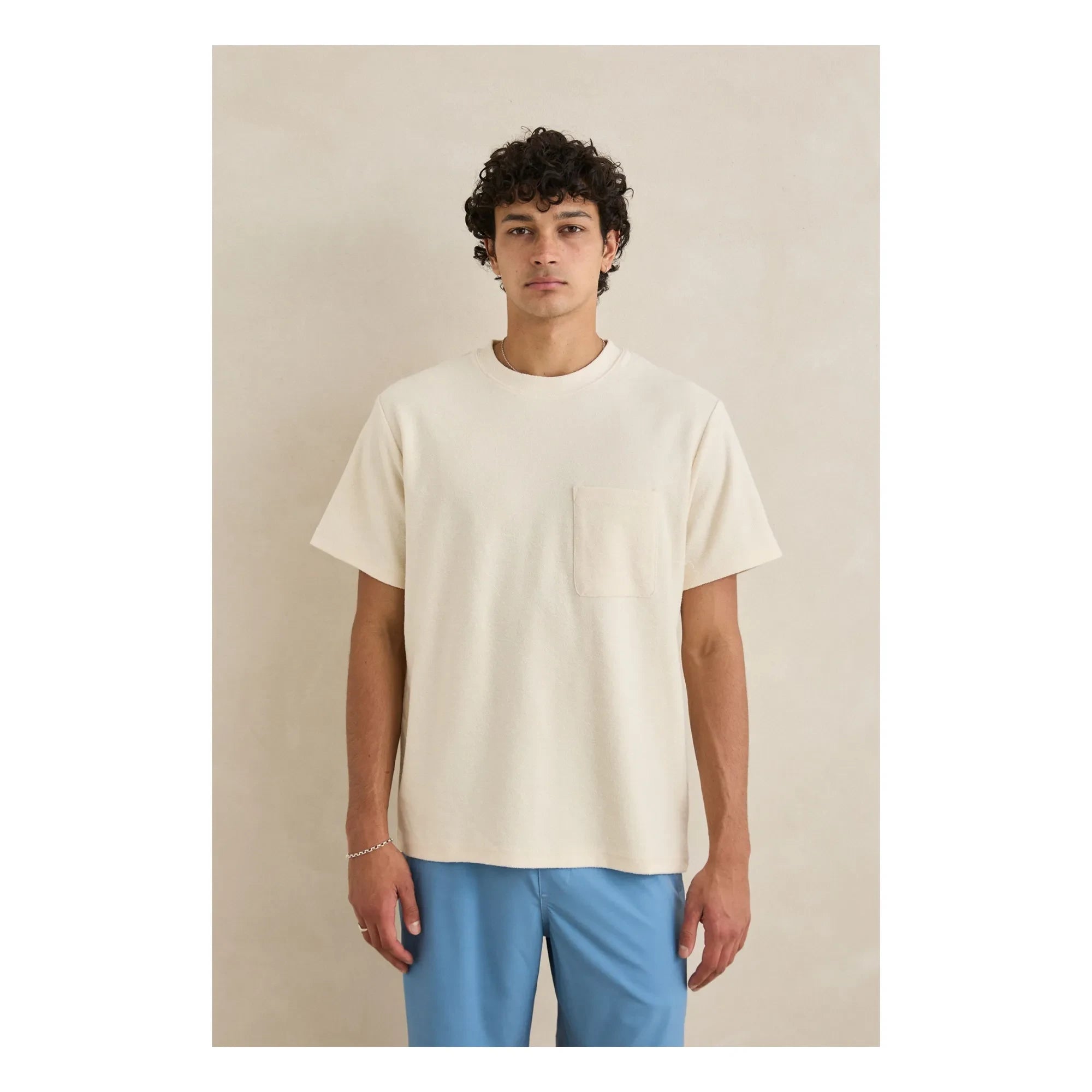 Rhythm - Vintage Terry T-shirt | Cream