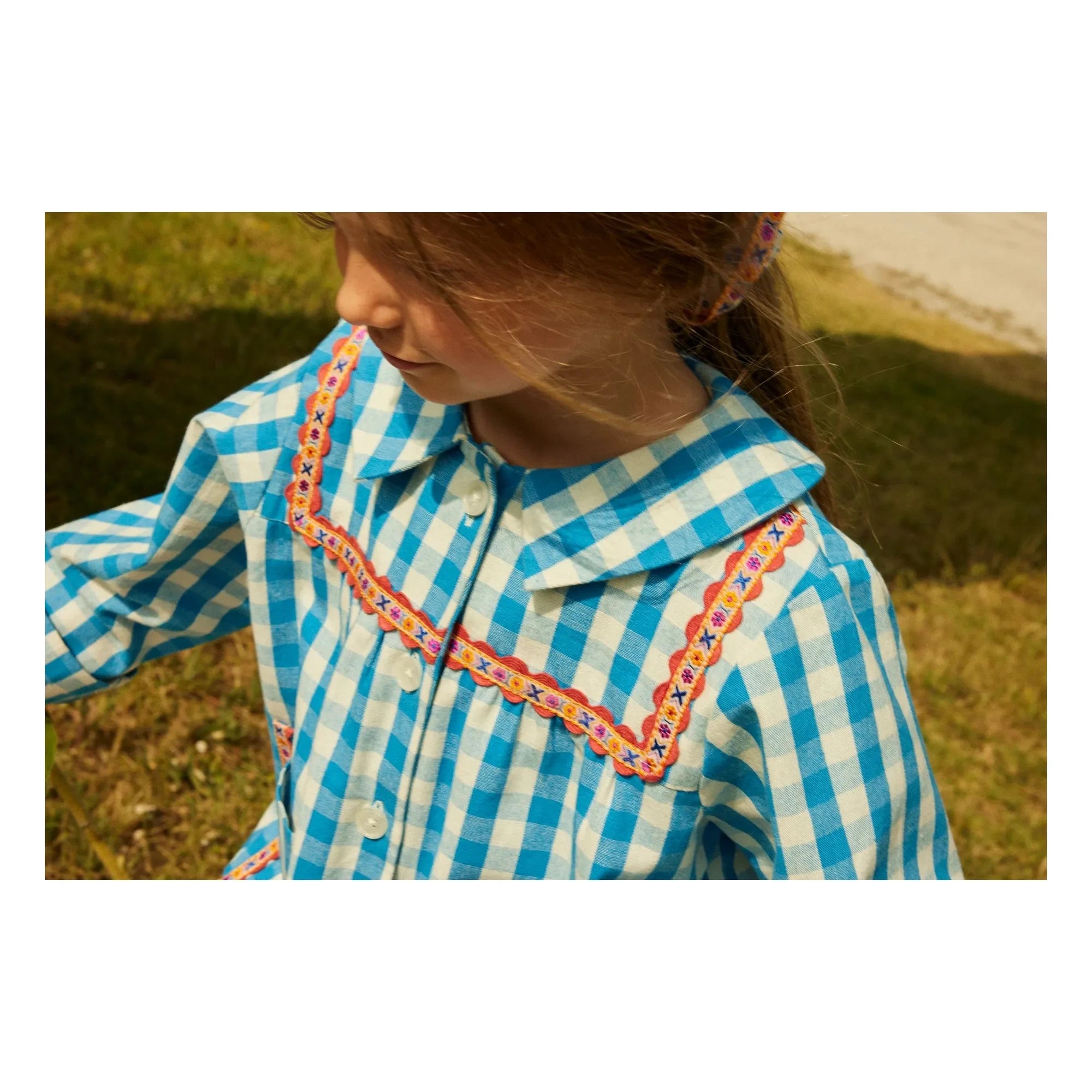 Hello Simone - Ambra Checked Jacket | Blue