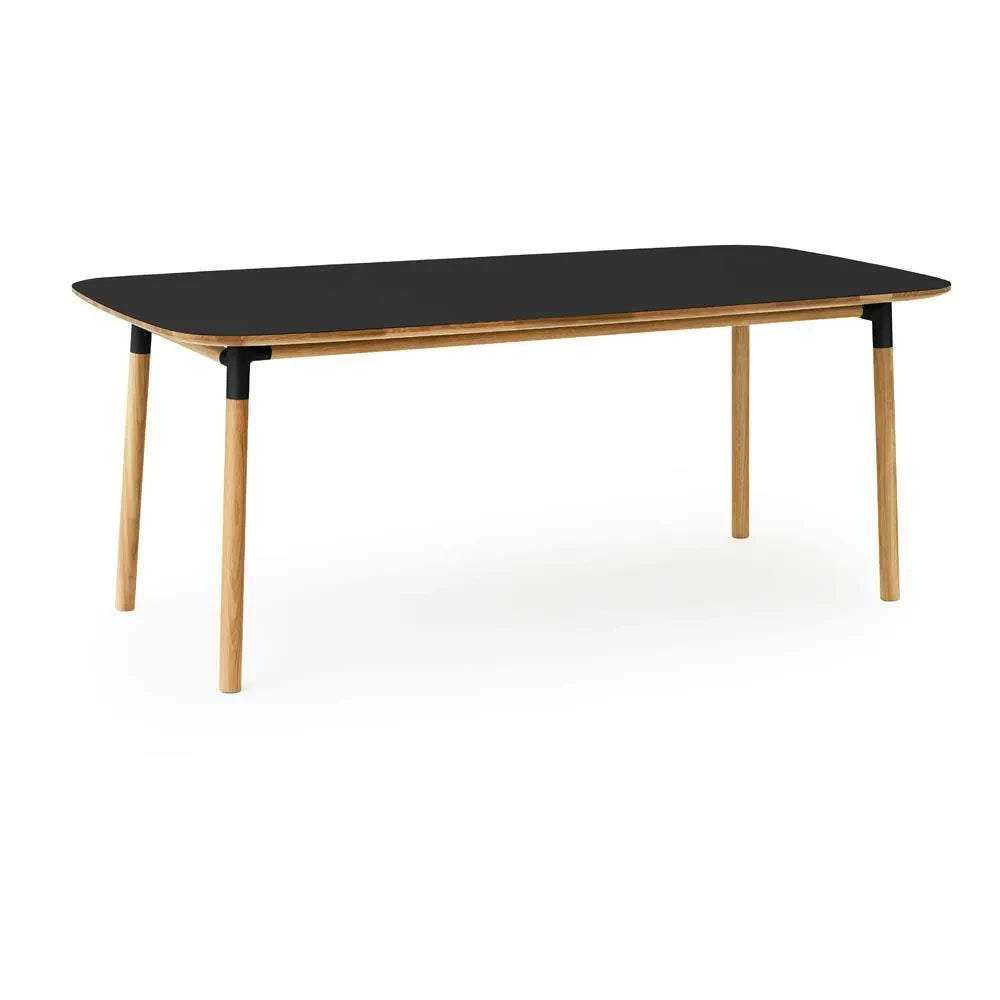 Normann Copenhagen - Form Rectangular Table 95x200 cm | Black