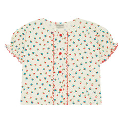 The Campamento - Floral Blouse | Ecru
