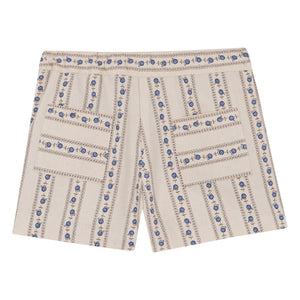 birinit - Bermuda Shorts Sariñena Flowers | Ivory