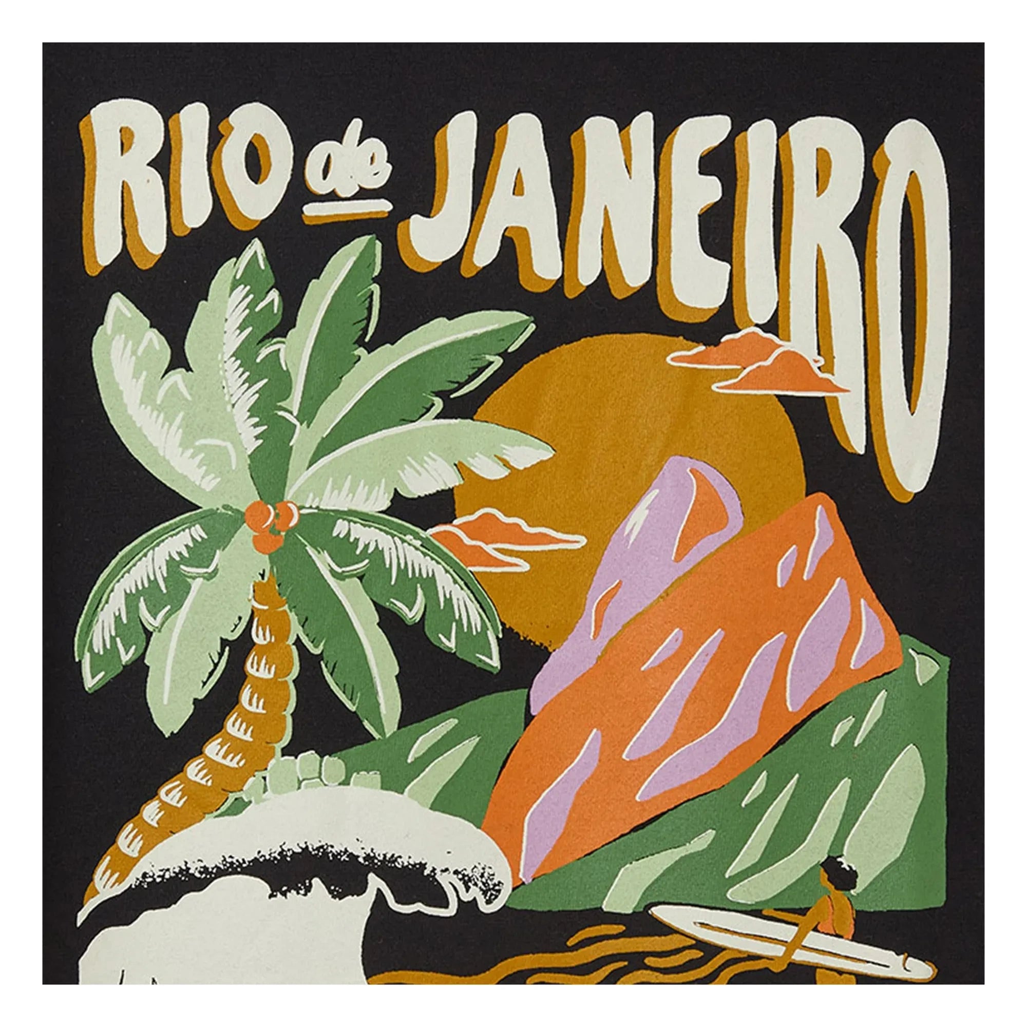 Fabula - Rio Janeiro T-shirt | Siyah