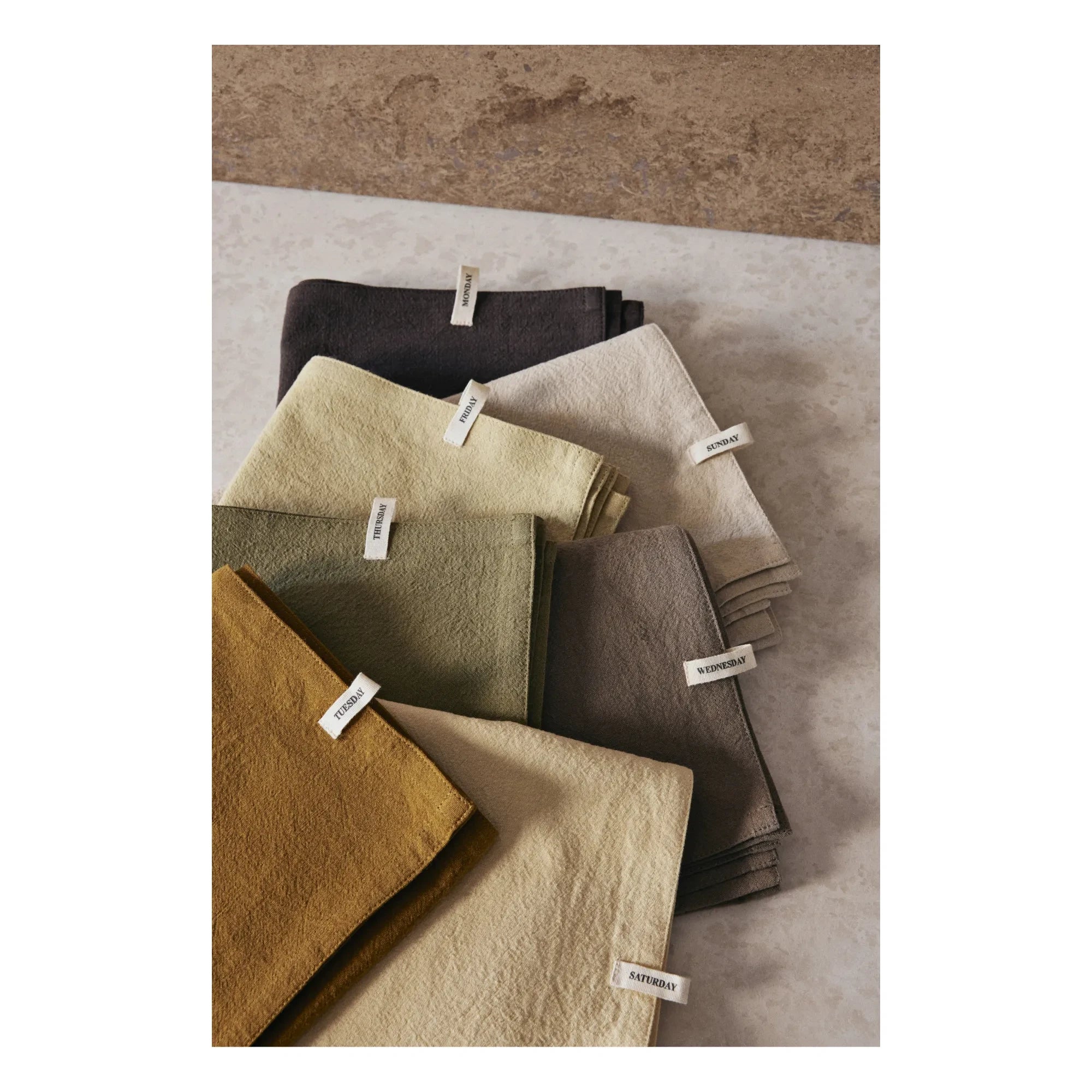 Ferm Living - Weekly Kitchen Towels - 7-piece Set