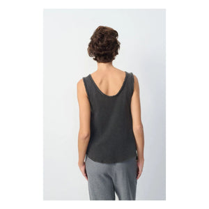 American Vintage - Sonoma U-neck tank top | Black