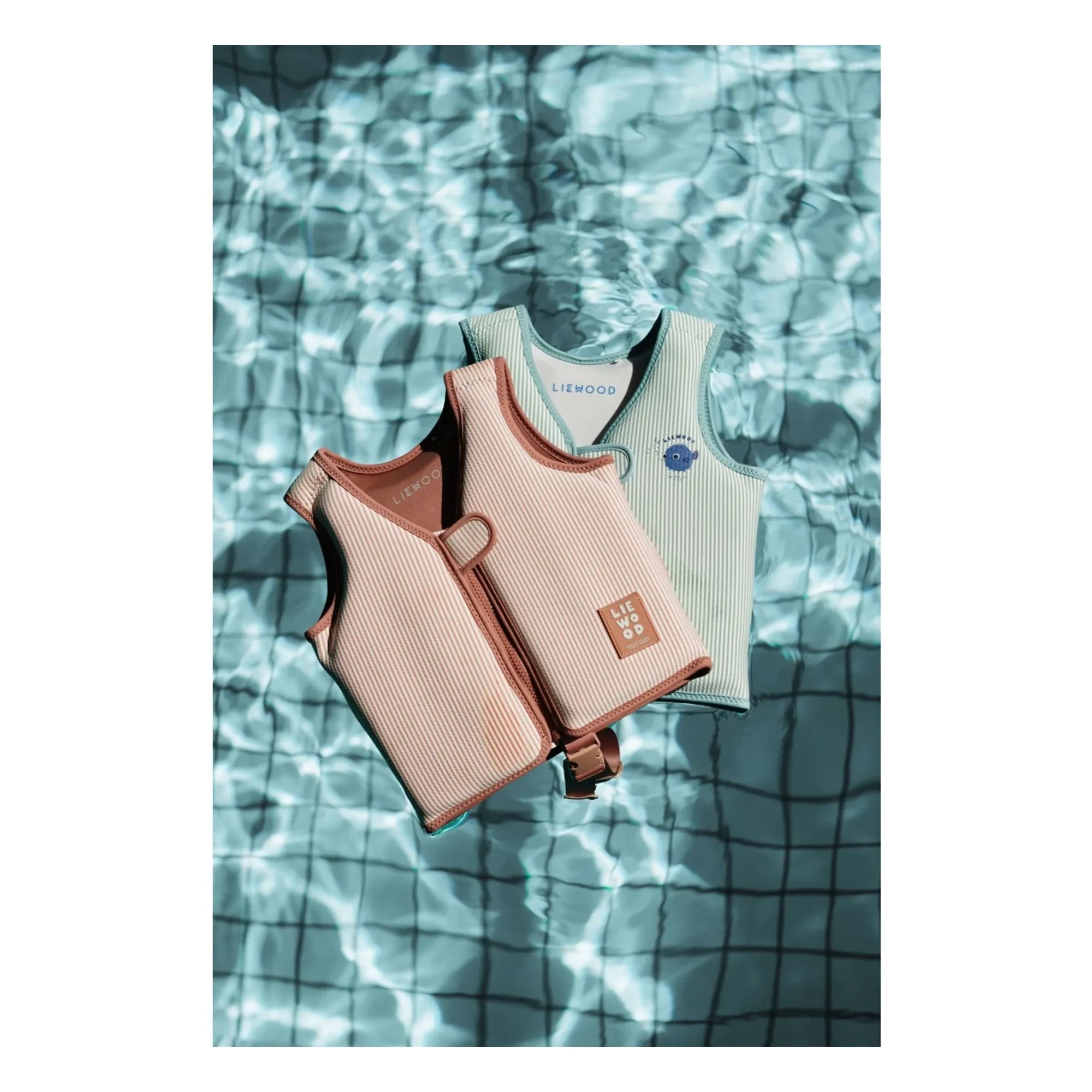 Liewood - Dove Swim Vest | Y/D Striped Pale Tuscany/Cream