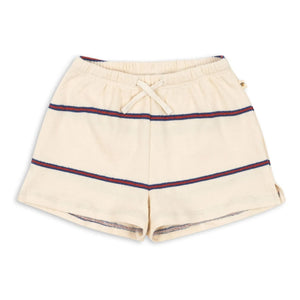 Konges Sløjd - Striped Organic Cotton Trio Shorts | Beige