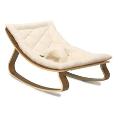 Charlie Crane - Levo Baby Swing - Walnut & Ecru Organic Cotton Pillow | Ecru