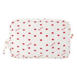 Bonton - Heart-shaped Cosmetic Bag | Ecru