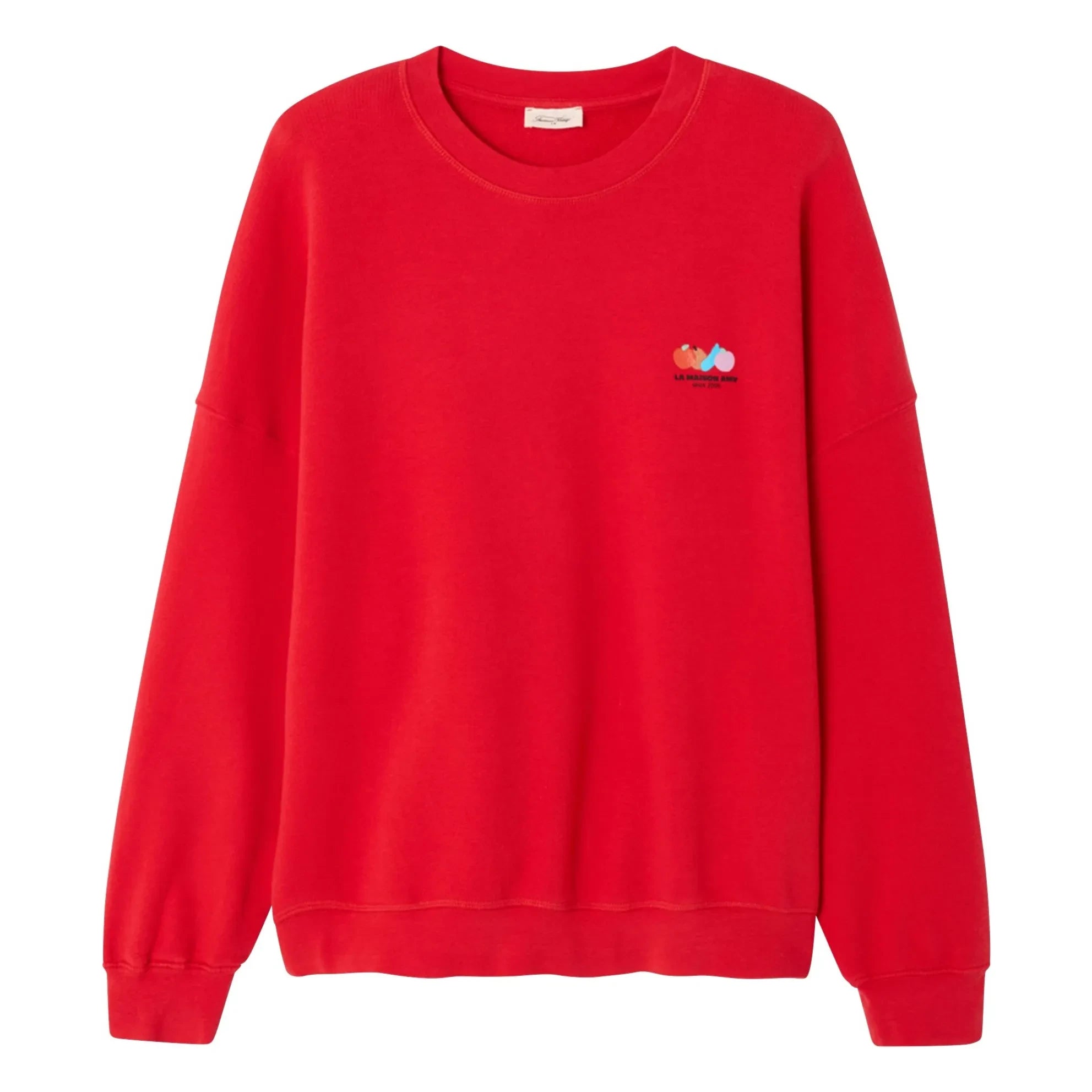 American Vintage - Atubay Pamuklu Sweatshirt | Domates kırmızısı