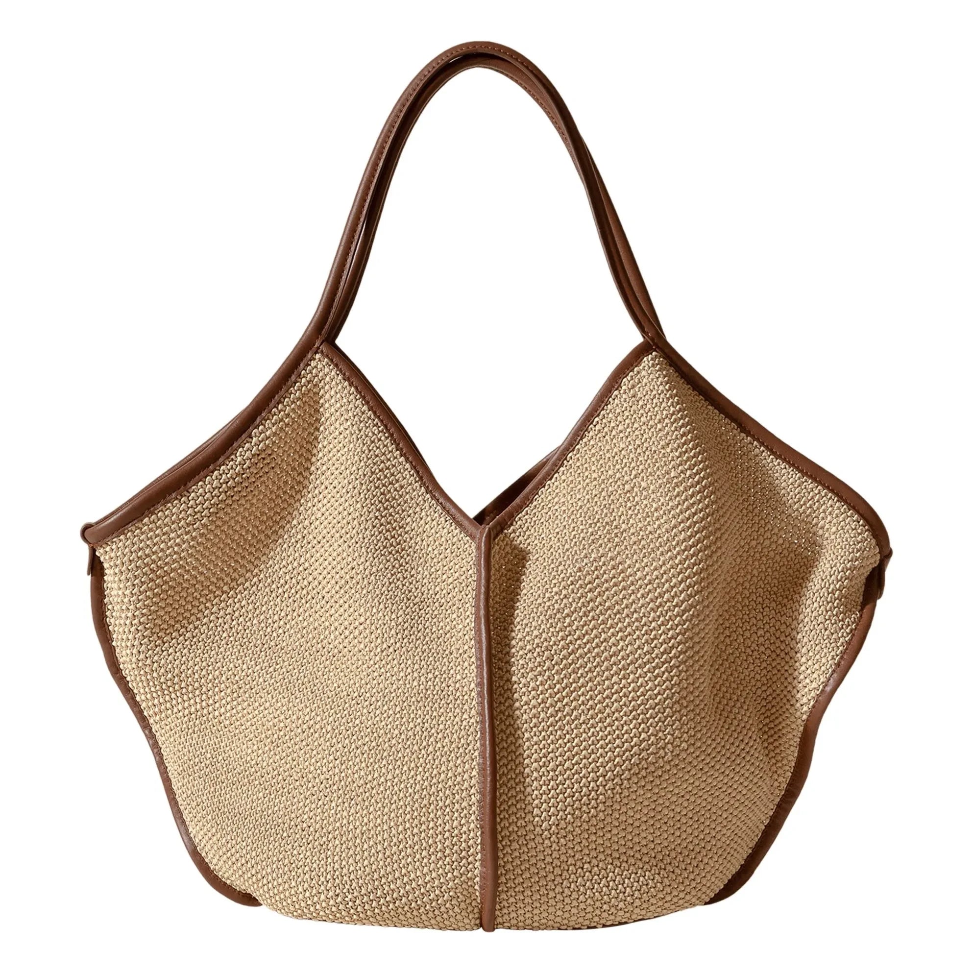 Hereu - Calella Yumuşak Raffia Çanta | Bej