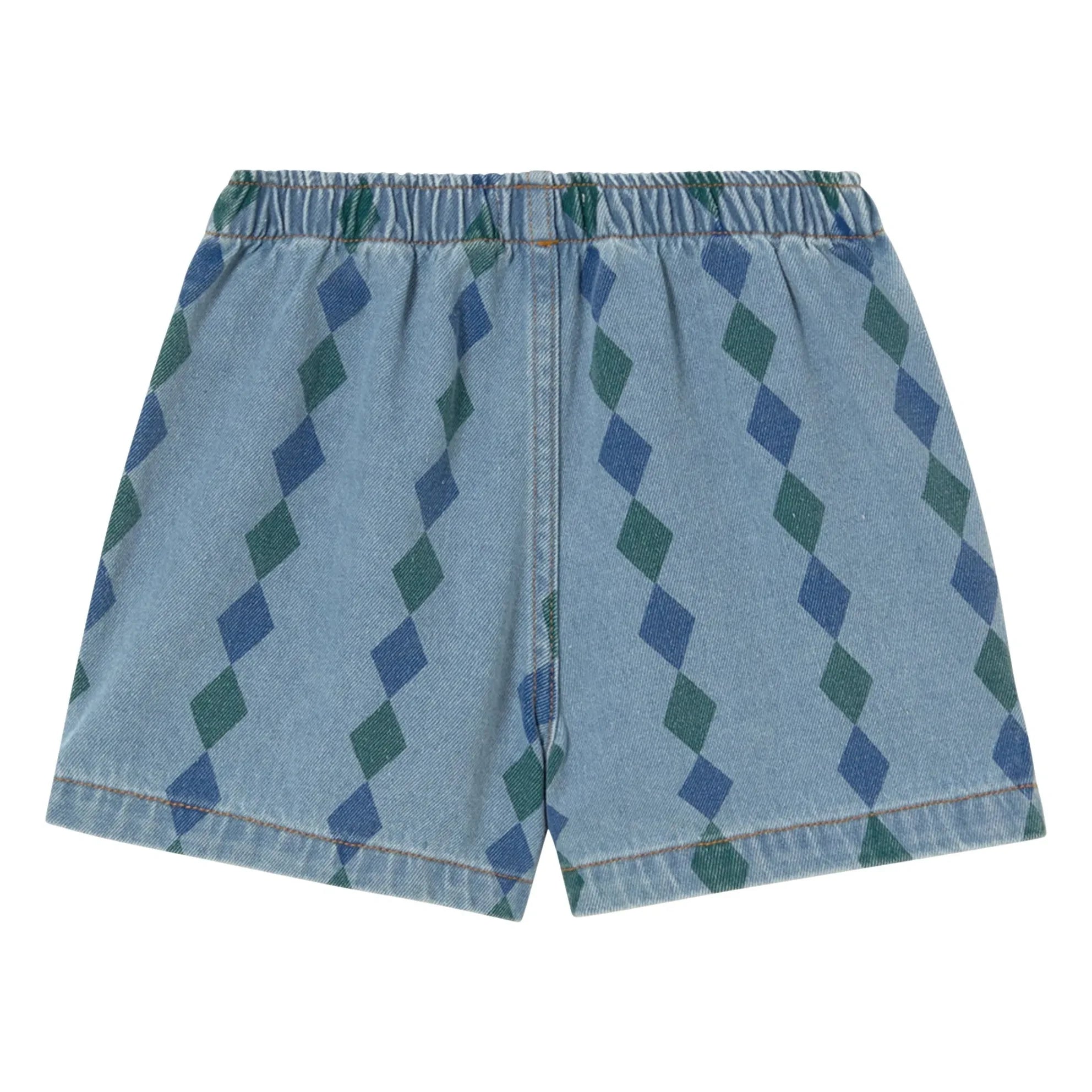 Tinycottons - Denim Losange Shorts | Blue