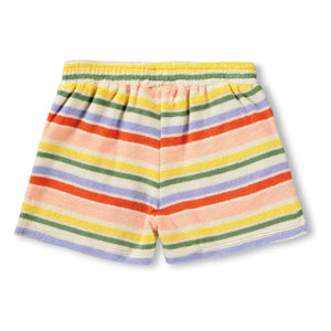 Molo - Angela Striped Organic Cotton Shorts | Orange