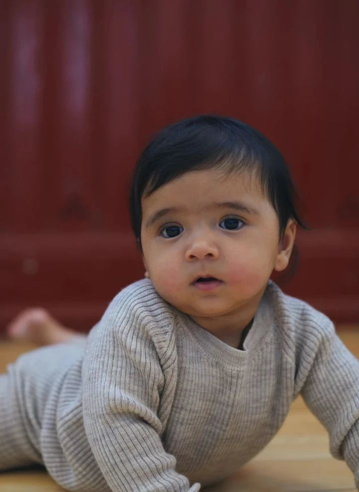 Copenhagen Colors - Krem Merinos Yünlü Fitilli Kazak