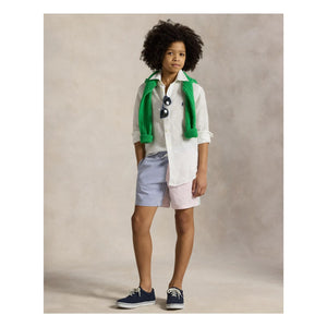 Ralph Lauren - Linen Sport Logo Gömlek | Beyaz
