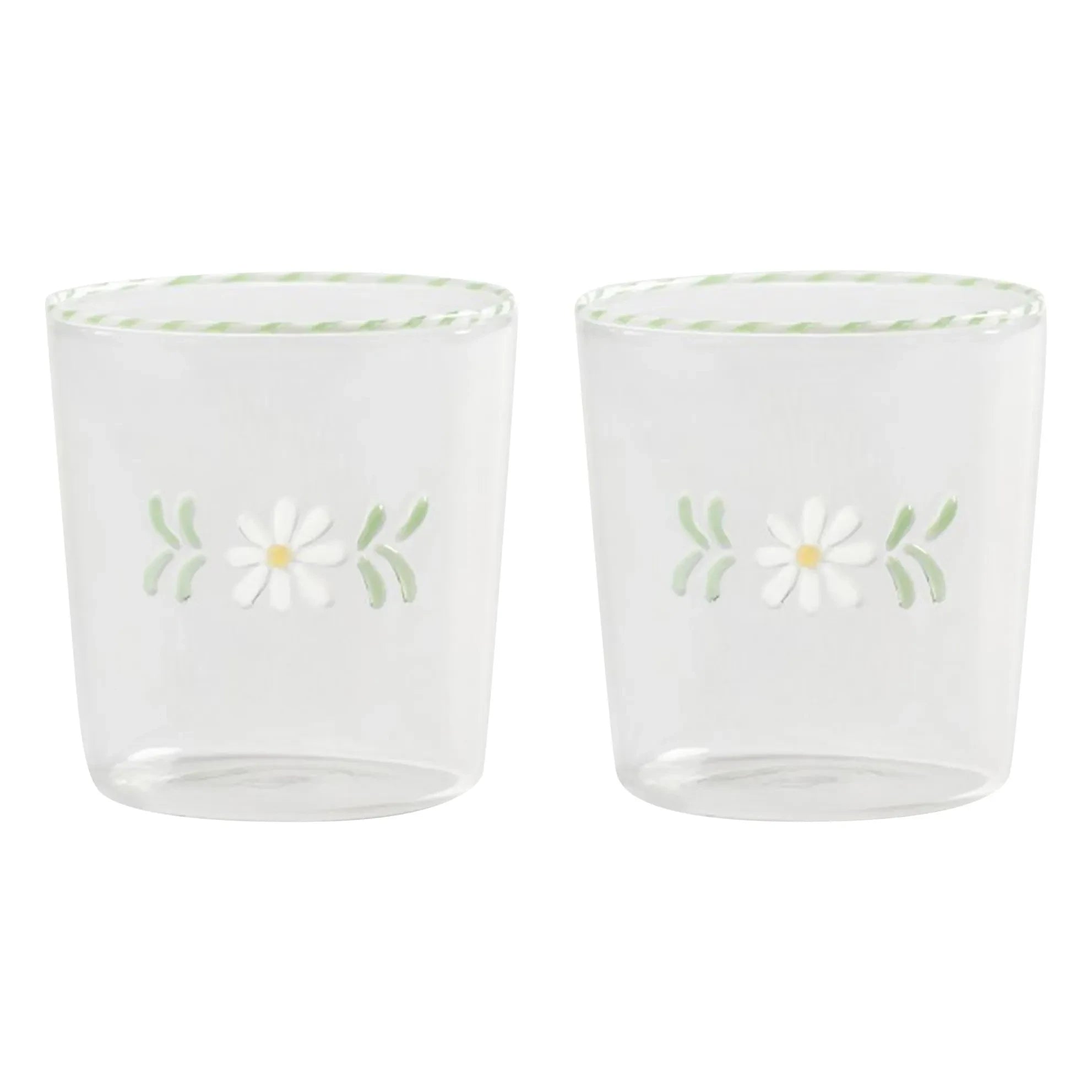 &Klevering - Flora Glasses - Set of 2 | White