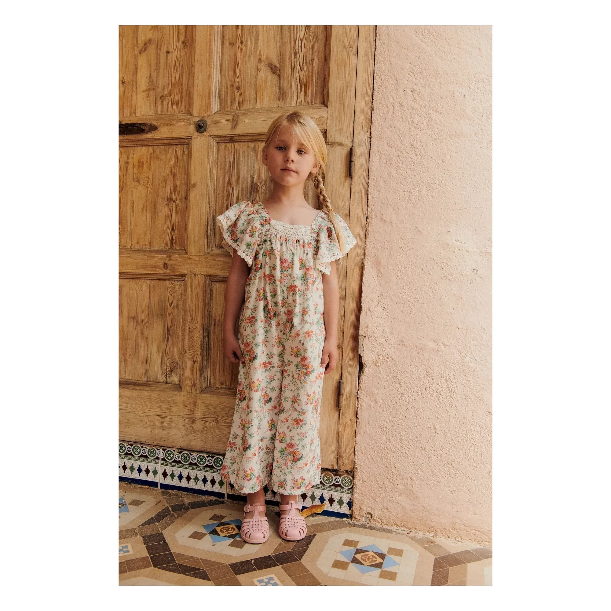 Louise Misha - Irene Organic Cotton Romper | Cream