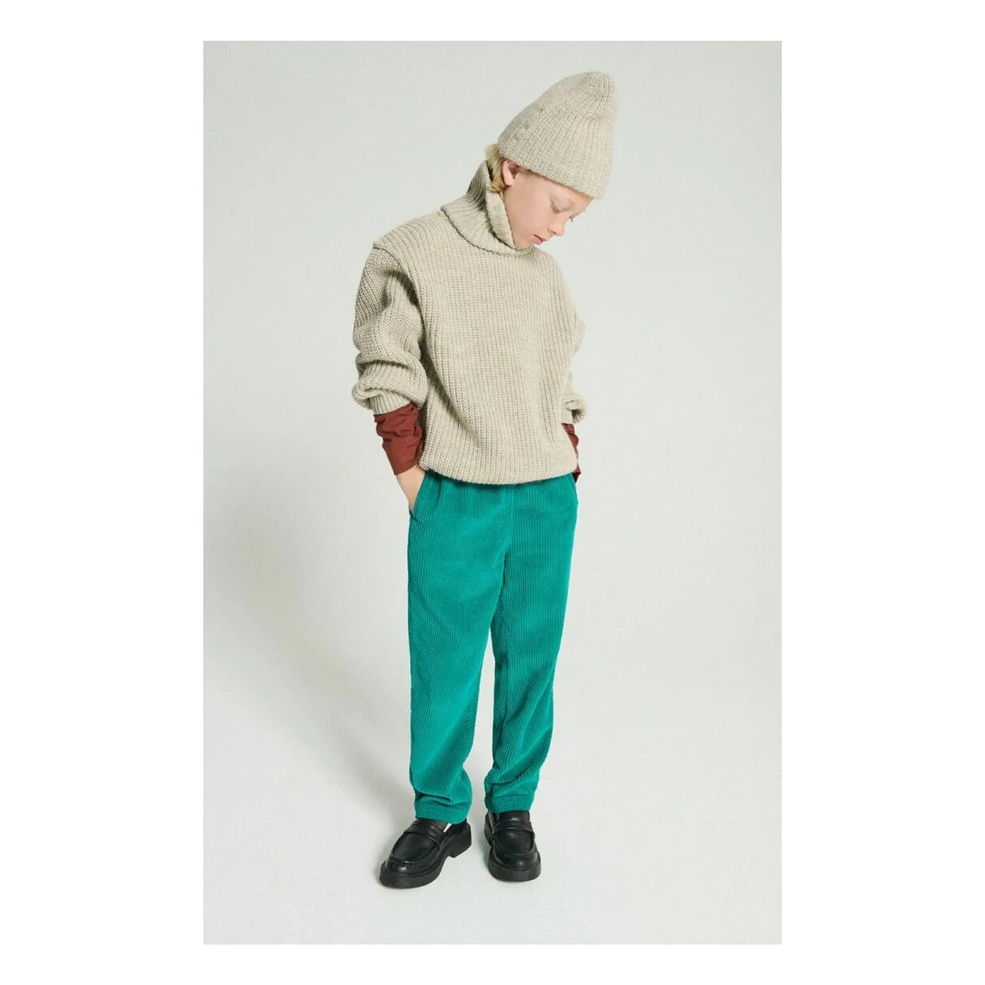 American Vintage - Padow Organic Cotton Corduroy Pants | Green