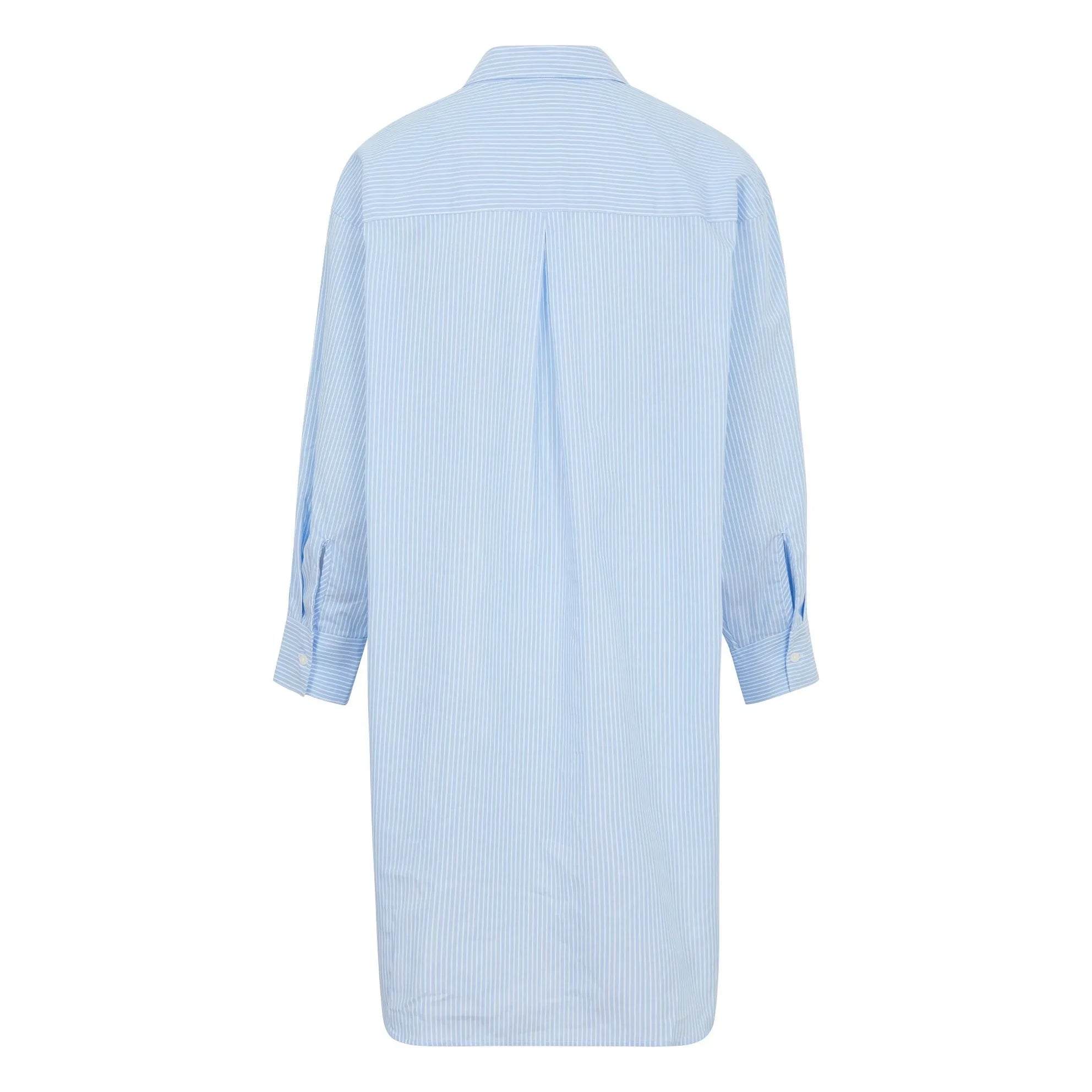 Smallable Woman - Lydie Striped Shirt Dress | Light Blue