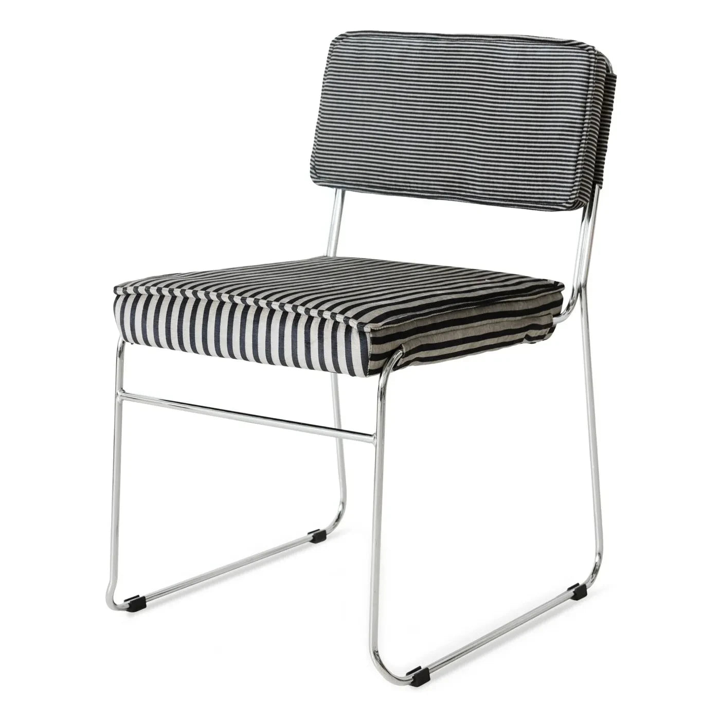 HKliving - Endless Striped Chairs - Set of 2 | Grey