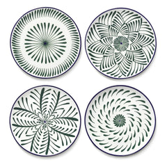Serax - Baazar Dinner Plates, Waww La Table - Set of 4 | Green