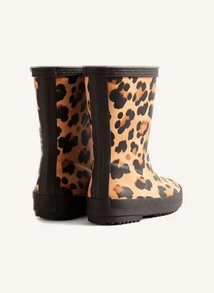 Hunter - First Leopard Rain Boots | Brown