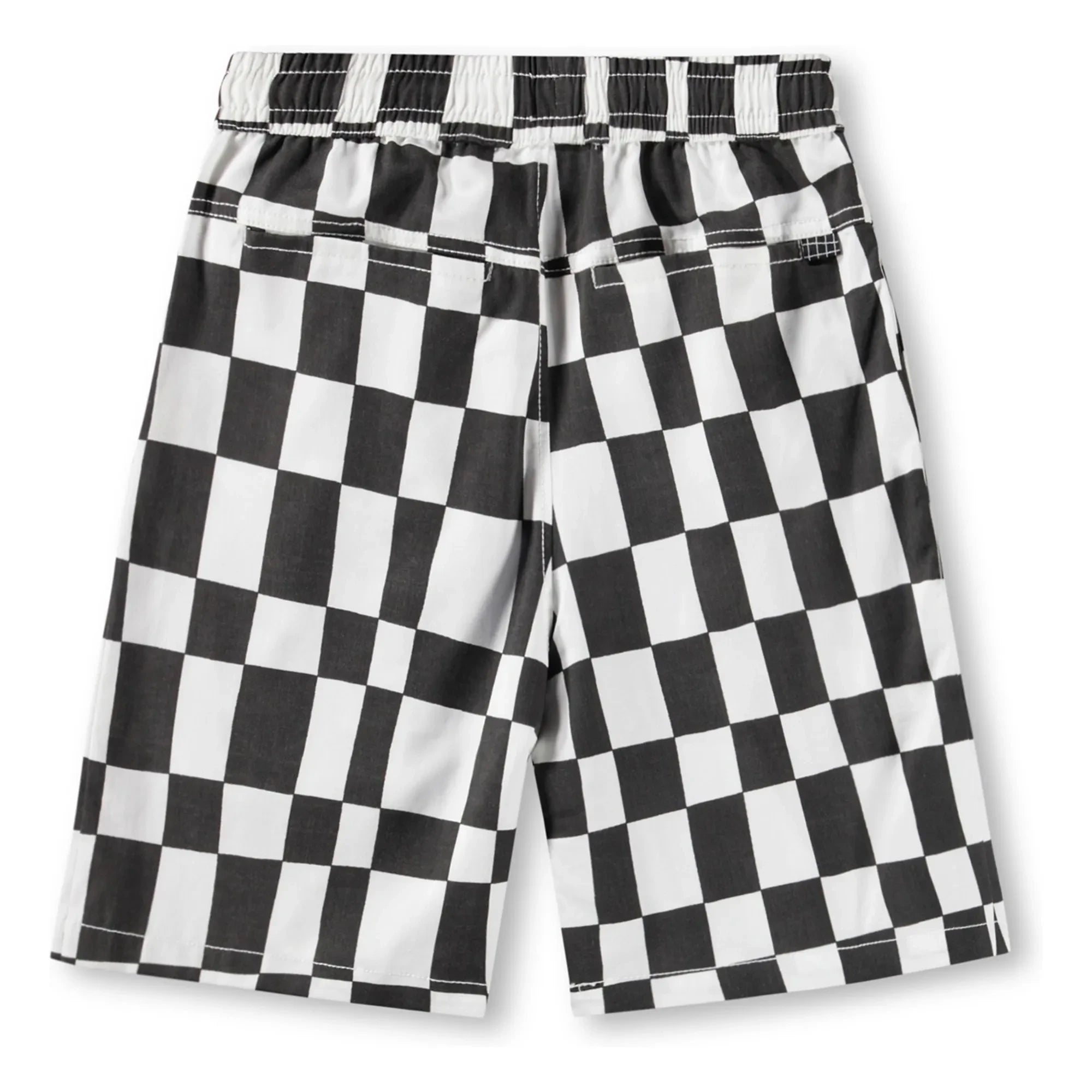 Molo - Arrow Damier Organic Cotton Shorts | Black