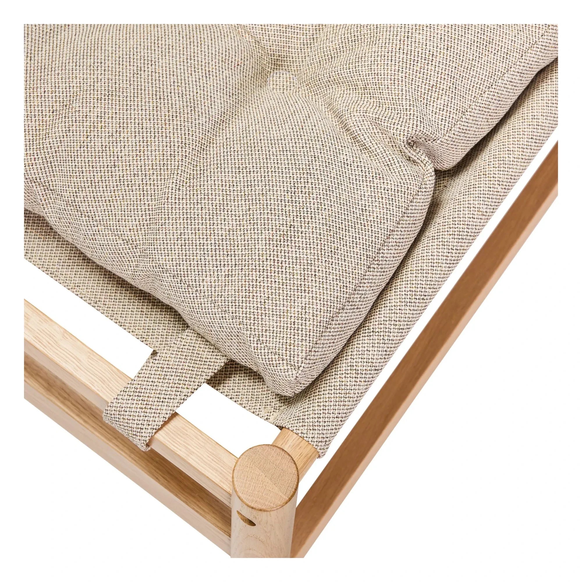 Hübsch - Heritage Armchair and Footrest | Beige