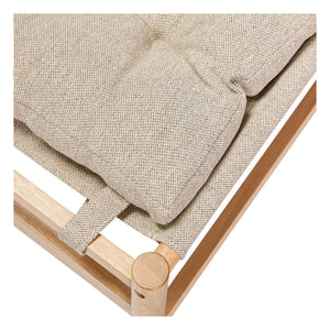 Hübsch - Heritage Armchair and Footrest | Beige