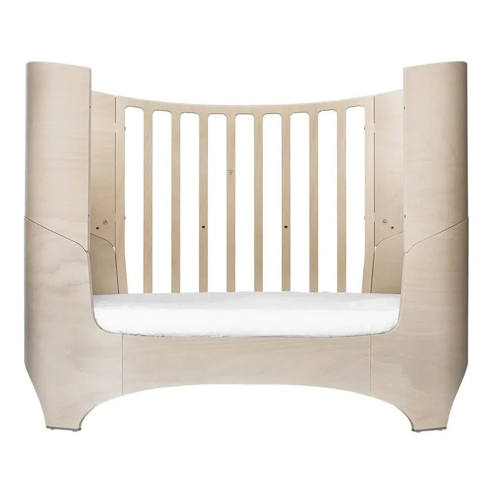 Leander - Convertible Oval Crib with Comfort+7 Mattress | Beige Lime Green