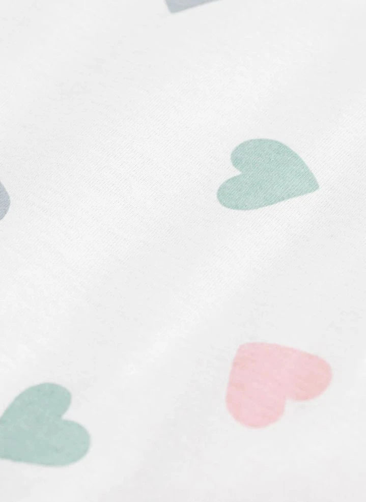 Petit Bateau - Kolsuz Organik Pamuk Kalp Yelek | Beyaz