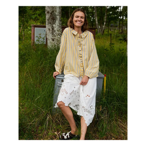 SISSEL EDELBO - Mirelle Striped Shirt | Yellow