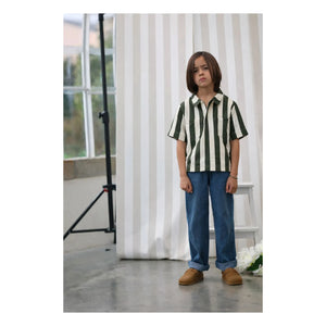 Lililotte - Carl Striped Woven Organic Cotton Shirt | Ecru