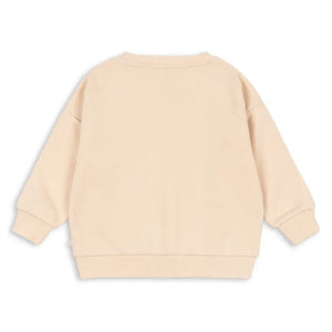 Konges Sløjd - Lou Bella Fortuna Organik Pamuk Payetli Sweatshirt | Krem