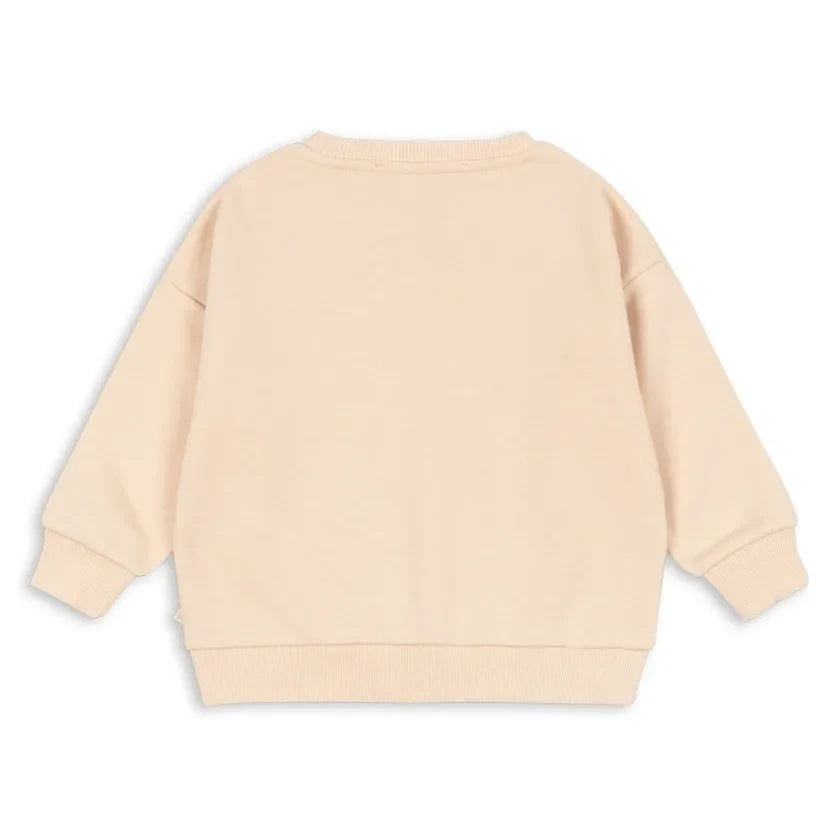 Konges Sløjd - Lou Bella Fortuna Organik Pamuk Payetli Sweatshirt | Krem