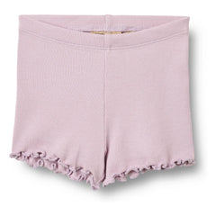 Wheat - Cine Ribbed Organic Cotton Baby Shorts | Lavender